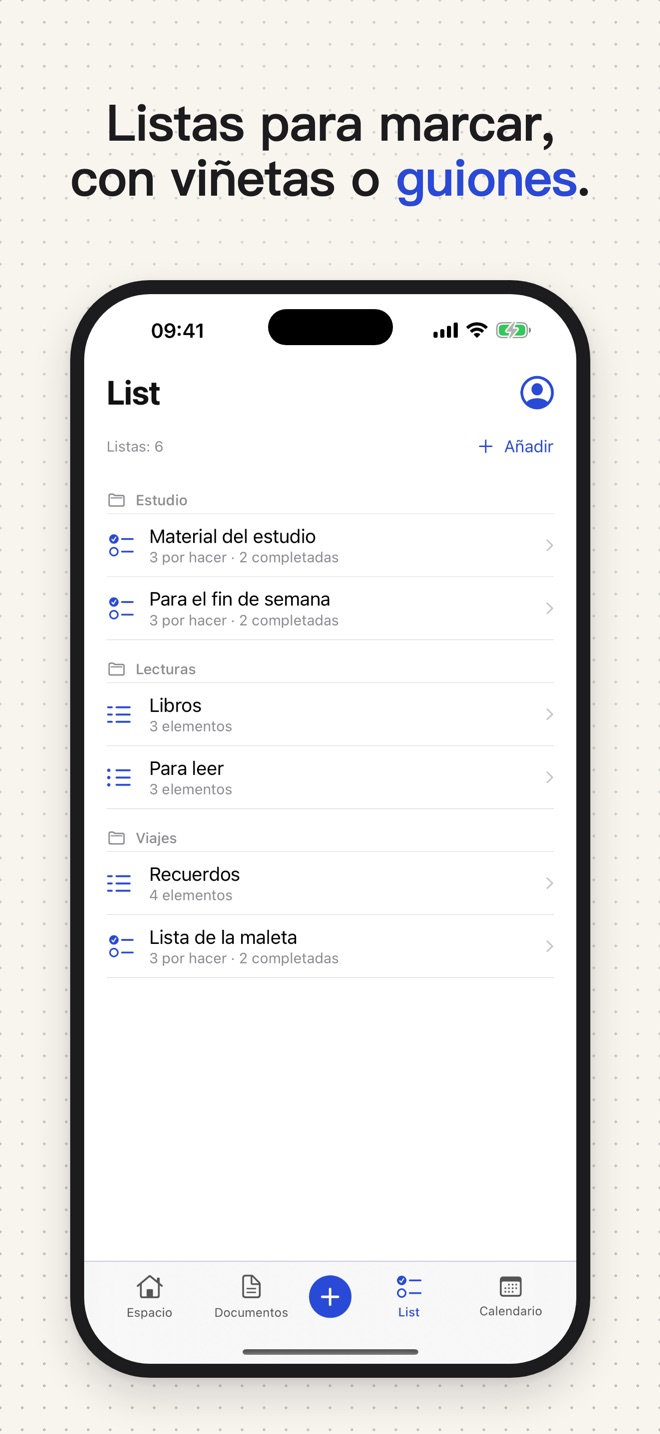 Una lista de tareas en Stenne.