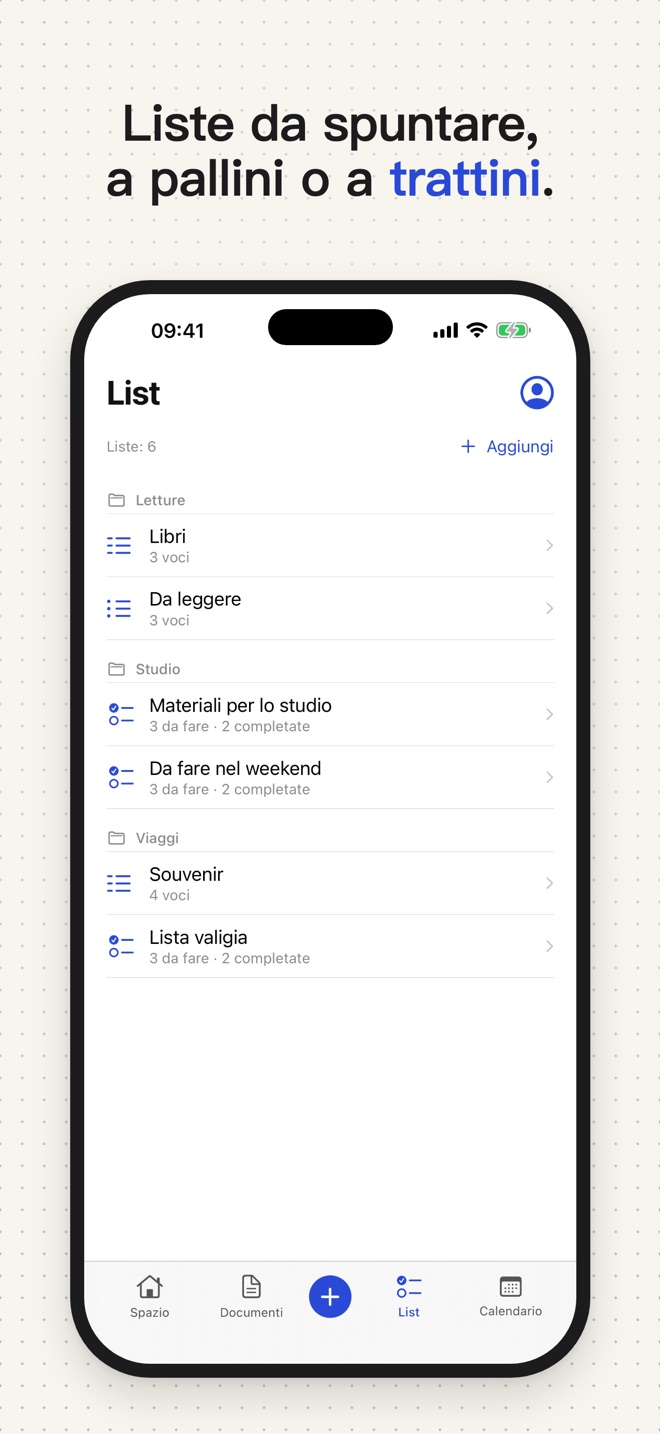 Una checklist nell’app Stenne.